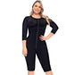 Full Body Knee-Length Fajas Colombianas Post-Surgery Compression Garment with Sleeves