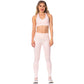 Criss-Cross Pink Sports Bra for Women – Lightweight Microfiber, Supportive & Stylish