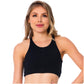 Racerback Black Sports Bra for Women – Supportive, Comfortable & Breathable