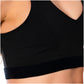 Criss-Cross Black Sports Bra for Women – Supportive, Stylish & Breathable