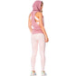 Women's Pink Sleeveless Hooded Tank Top – Lightweight Microfiber, Breathable & Stylish