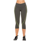 Flexmee 944210 Liberty Mid Rise Capri Leggings for Women | Supplex - Pal Negocio