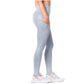 High-Rise Shimmer Silver Sports Leggings for Women – Stretchy, Sculpting & Stylish