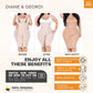 Women's Butt Lifter Tummy Control Bodysuit – Knee-Length Full Body Shaper for a Sculpted Silhouette